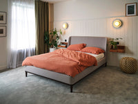 Swyft 02 Double Bed Frame in Linen Stone