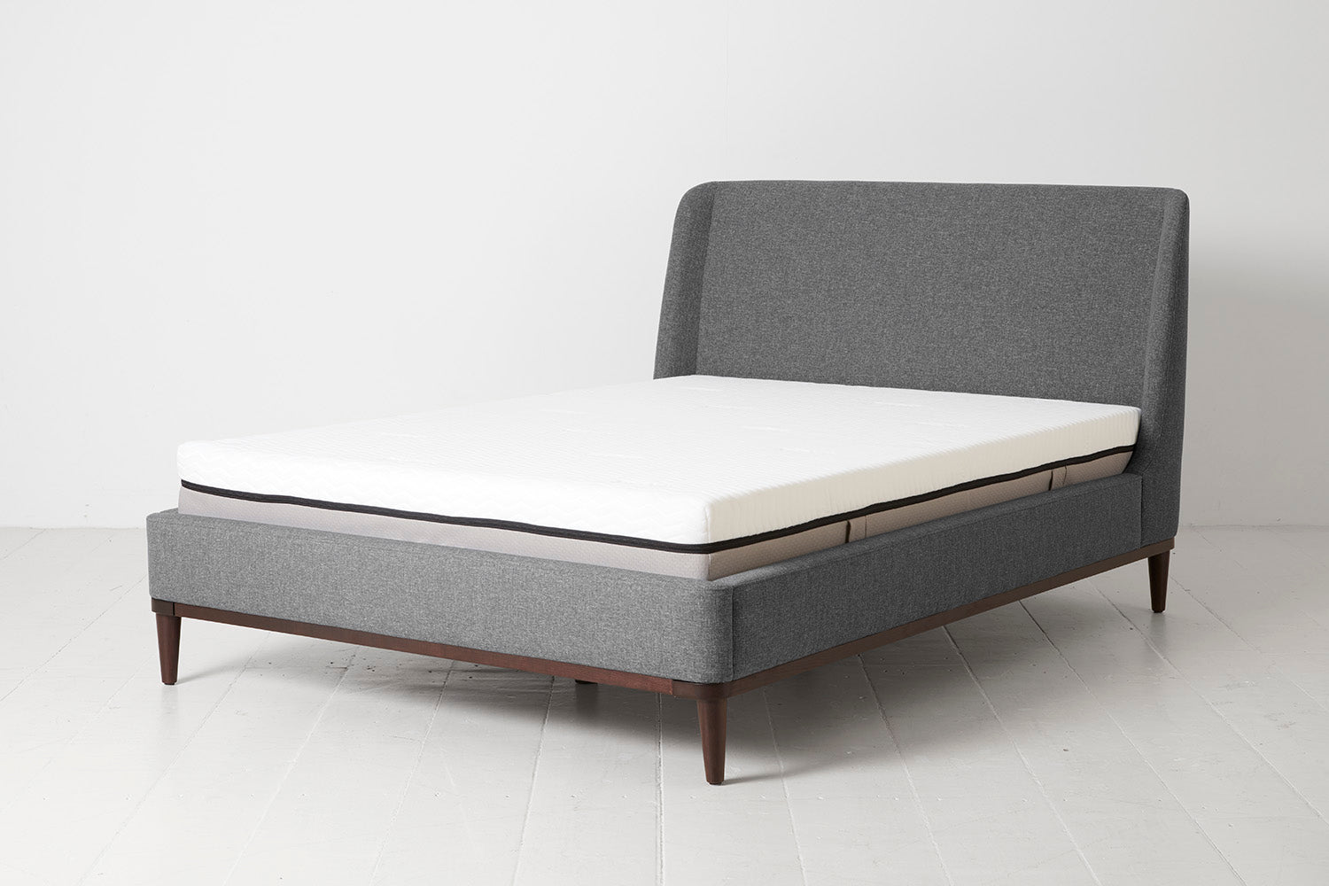 Swyft 02 Double Bed Frame in Linen Stone