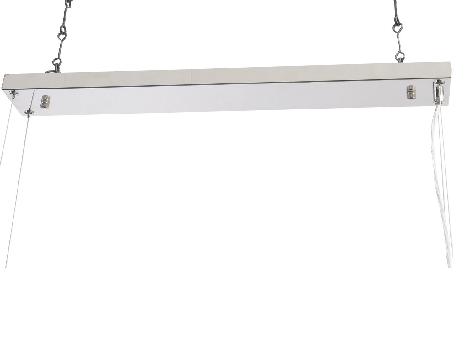 Libra Venus Nickel Rectangular Chandelier G9 40W-Libra-Olivia's