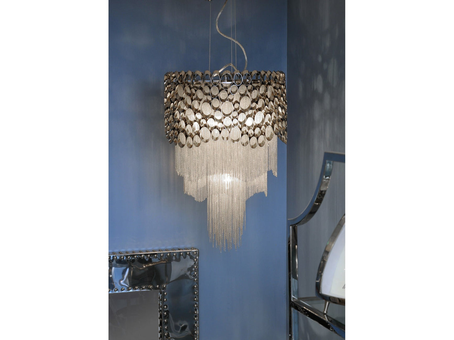 Libra Venus Nickel Chandelier E27 40W 5-Libra-Olivia's