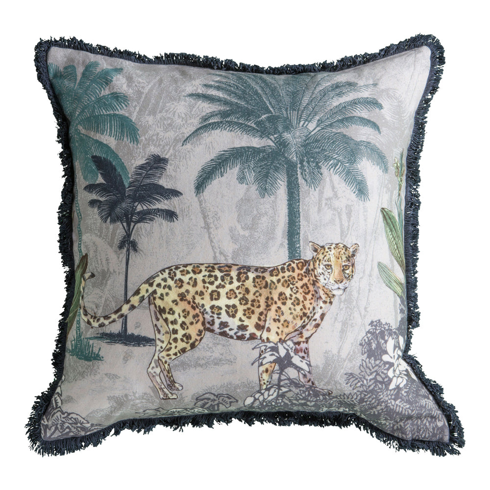 Gallery Interiors Leopard Cushion