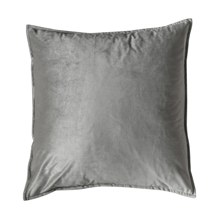 Gallery Interiors Meto Velvet Oxford Silver Cushion