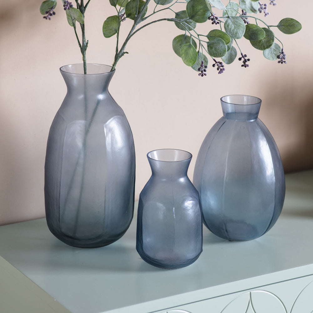 Gallery Interiors Hamilton Vase Blue