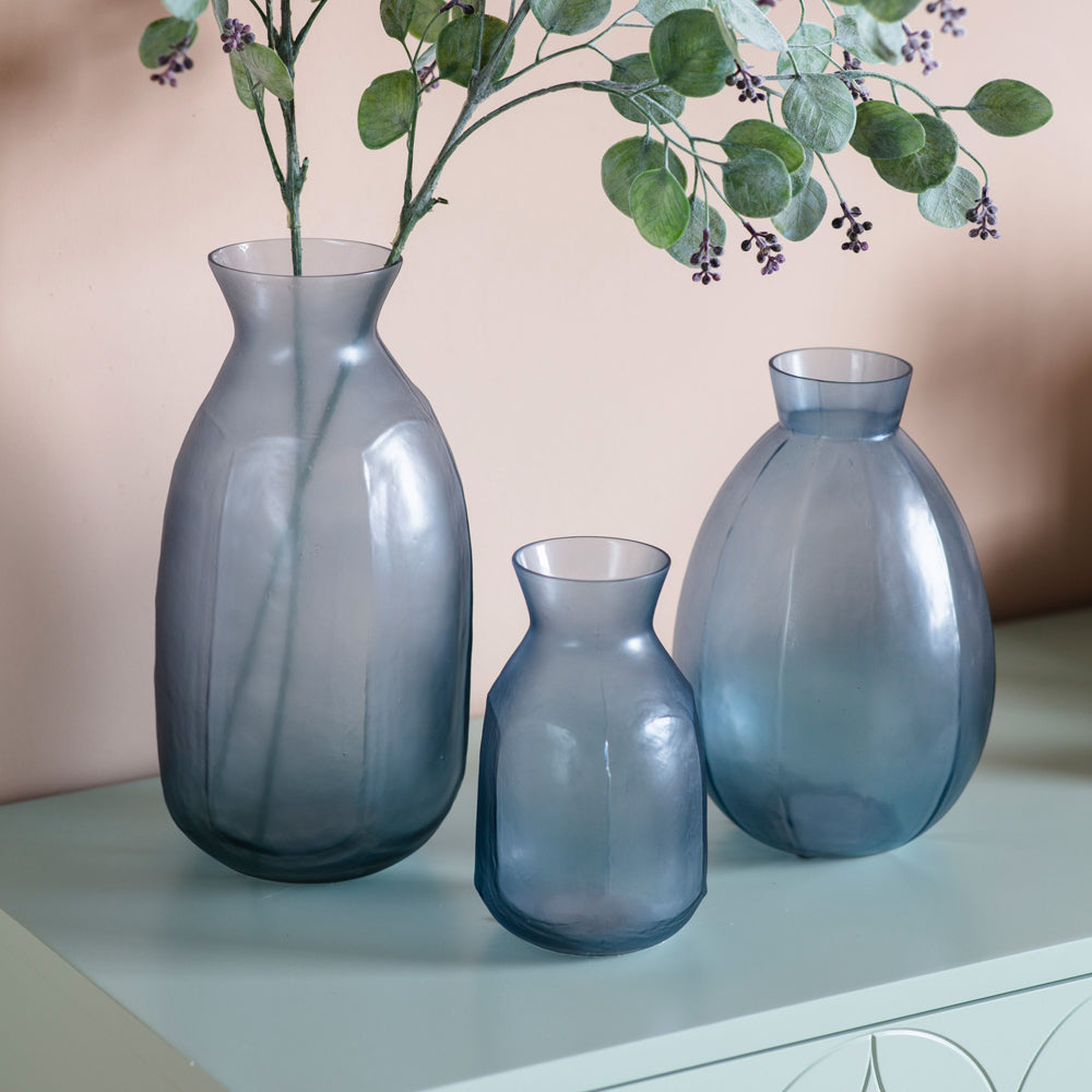 Gallery Interiors Hamilton Vase Blue