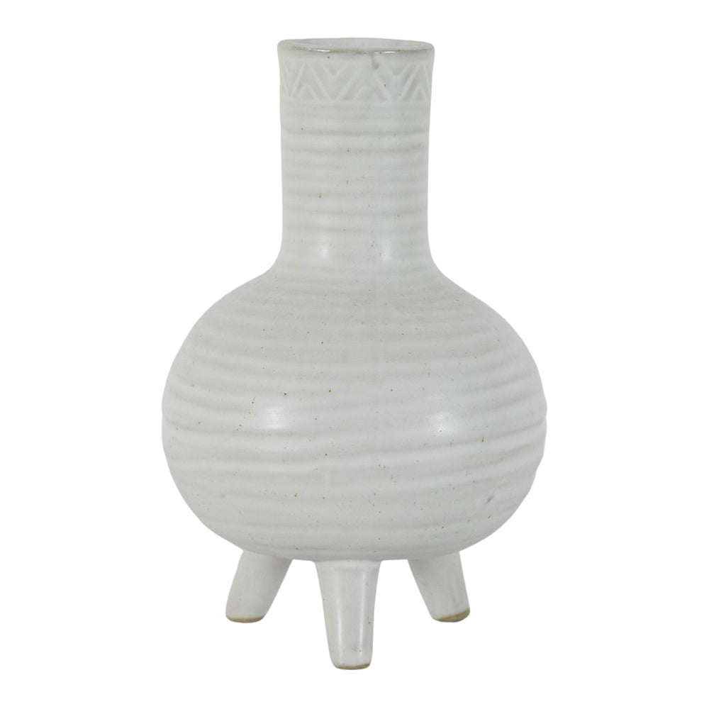 Gallery Interiors Cassandra Vase White