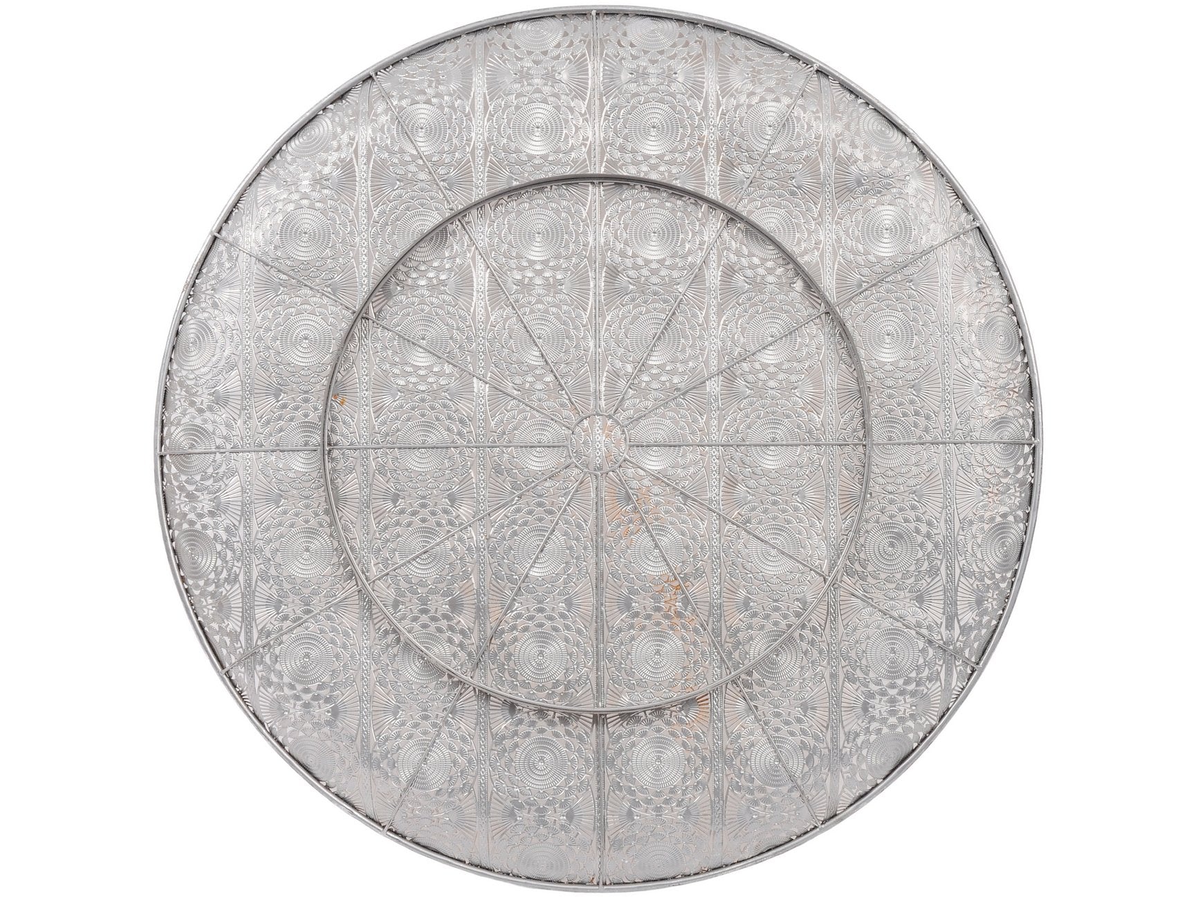 Libra Antique Silver Filigree Wall Disc-Libra-Olivia's