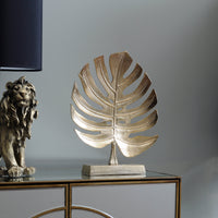 Libra Luxurious Glamour Collection - Monstera Aluminium Sculpture Gold Leaf