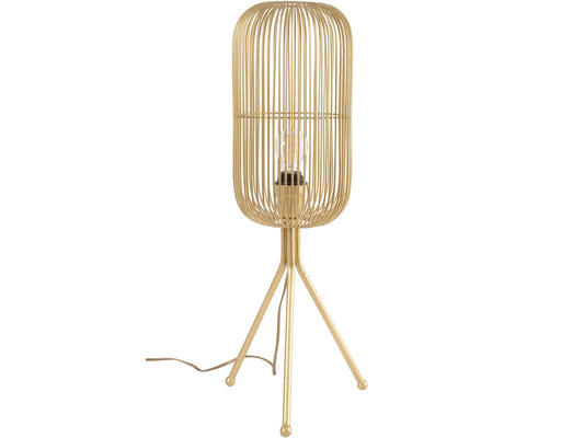 Libra Tova Gold Tall Tripod Table Lamp E27 40W 1-Libra-Olivia's