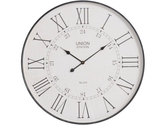 Libra Antique Grey Wall Clock-Libra-Olivia's