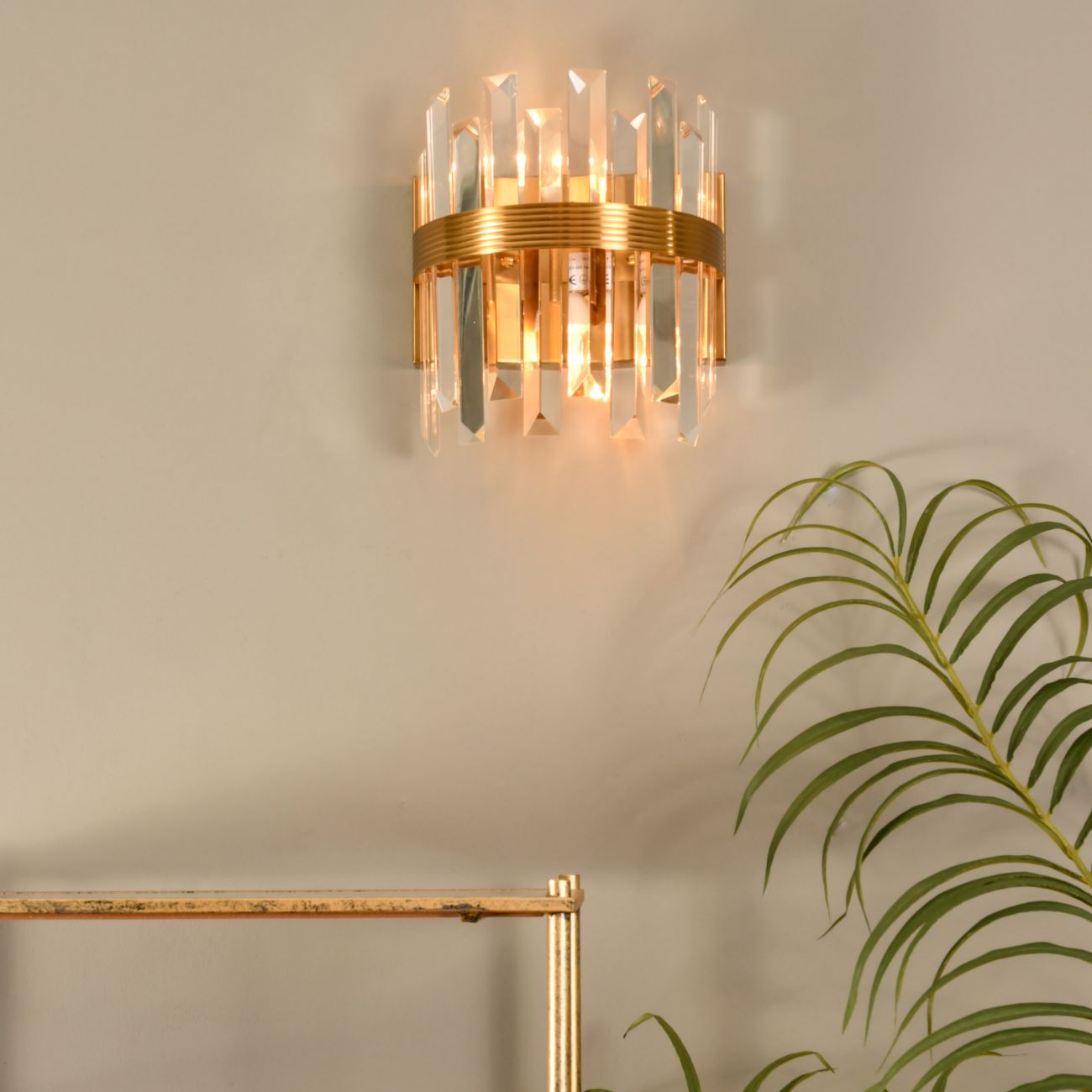 Libra Luxurious Glamour Collection - Crystal Statement Wall Light