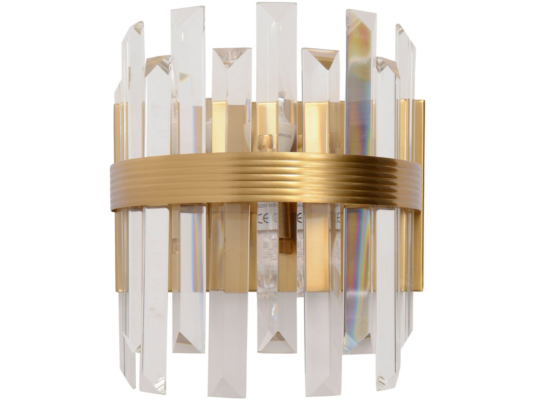 Libra Crystal Statement Wall Light E14 40W 2-Libra-Olivia's