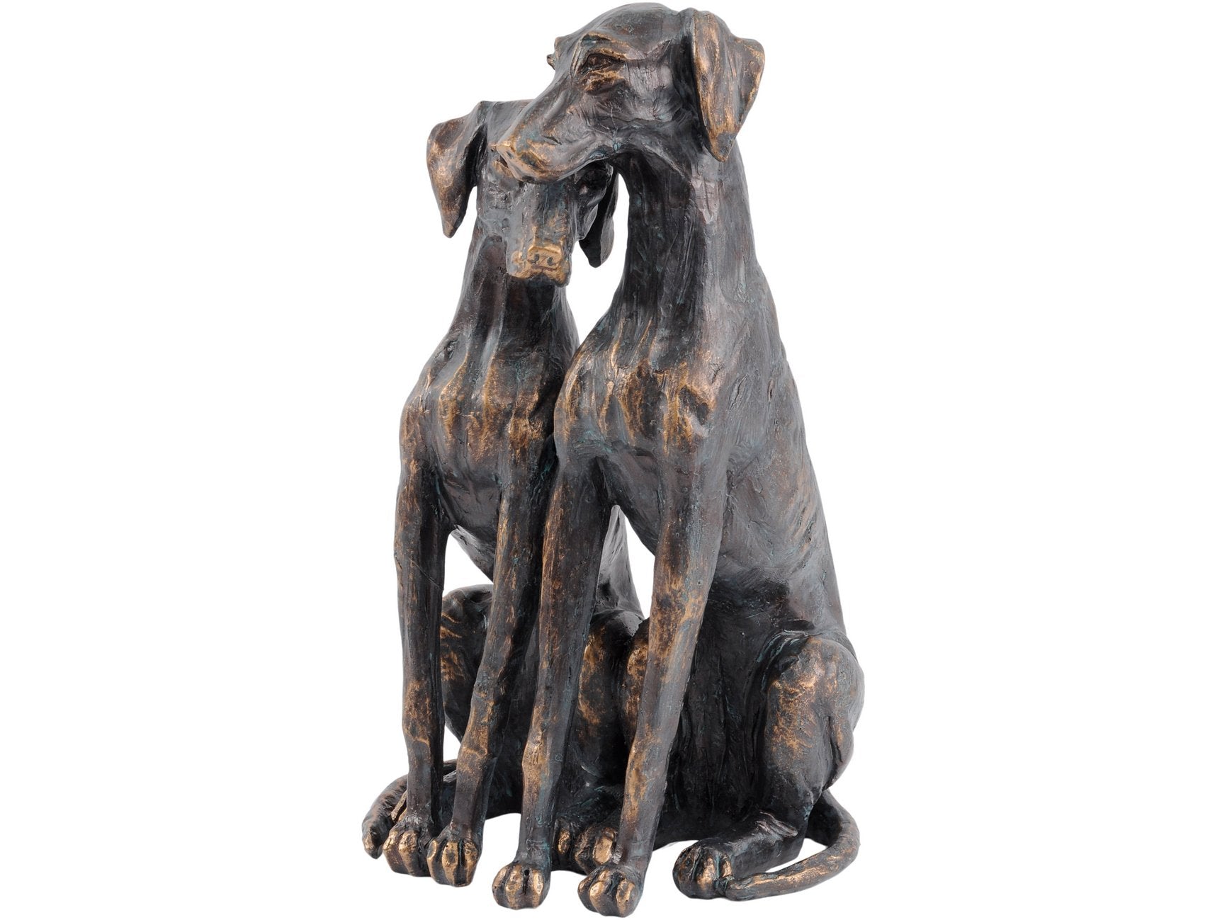 Libra Antique Bronze Pup Sculpture-Libra-Olivia's