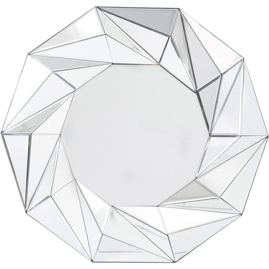 Libra Midnight Mayfair Collection - Tessellated Geometric Wall Mirror