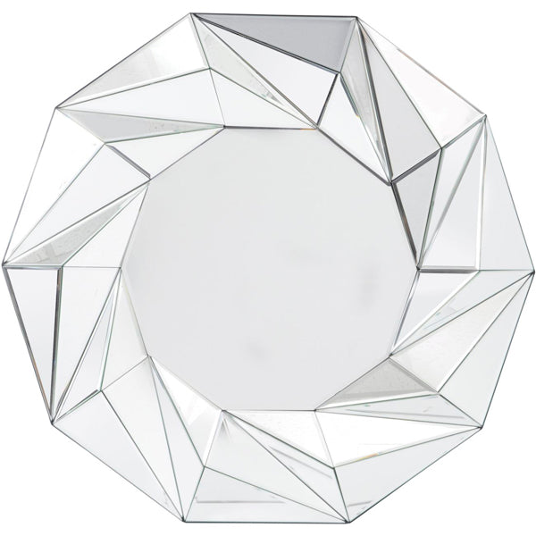 Libra Midnight Mayfair Collection - Tessellated Geometric Wall Mirror