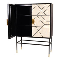 Libra Luxurious Glamour Collection - Rialto Bone Bar Cabinet