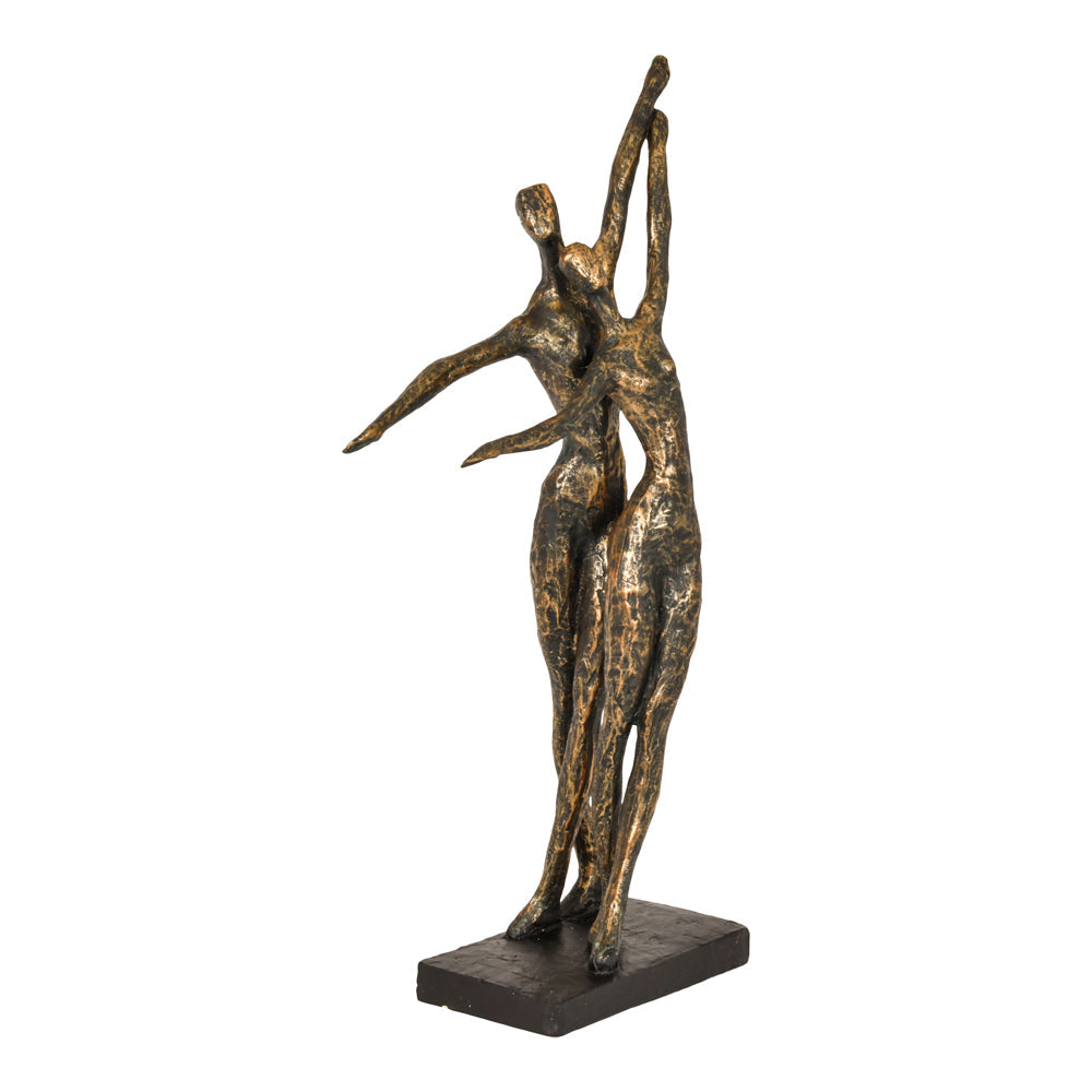 Libra Calm Neutral Collection - Celebrating Bronze Resin Standing Couple