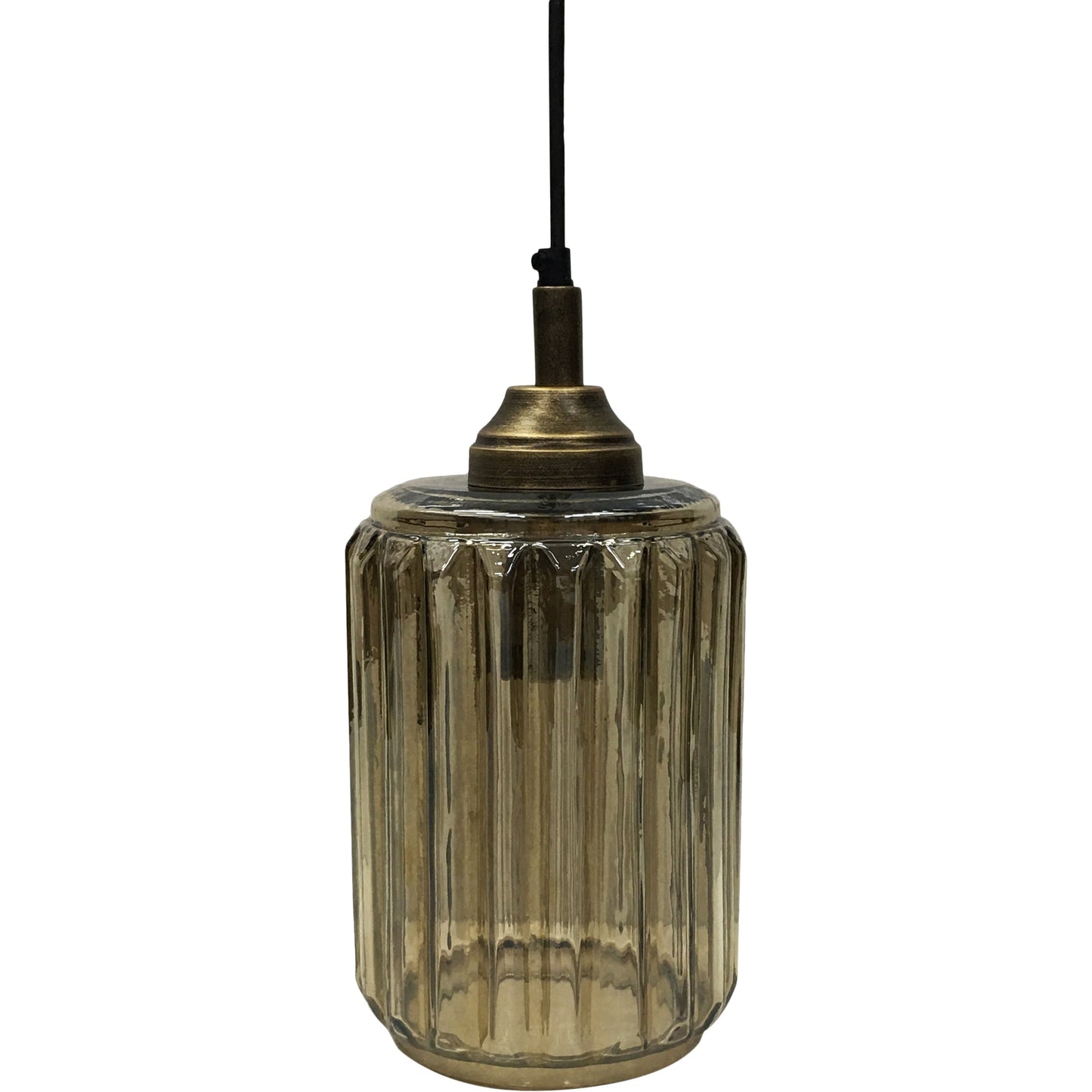 Libra Calm Neutral Collection - Urban Copper Lustre Glass Pendant 32 cm height