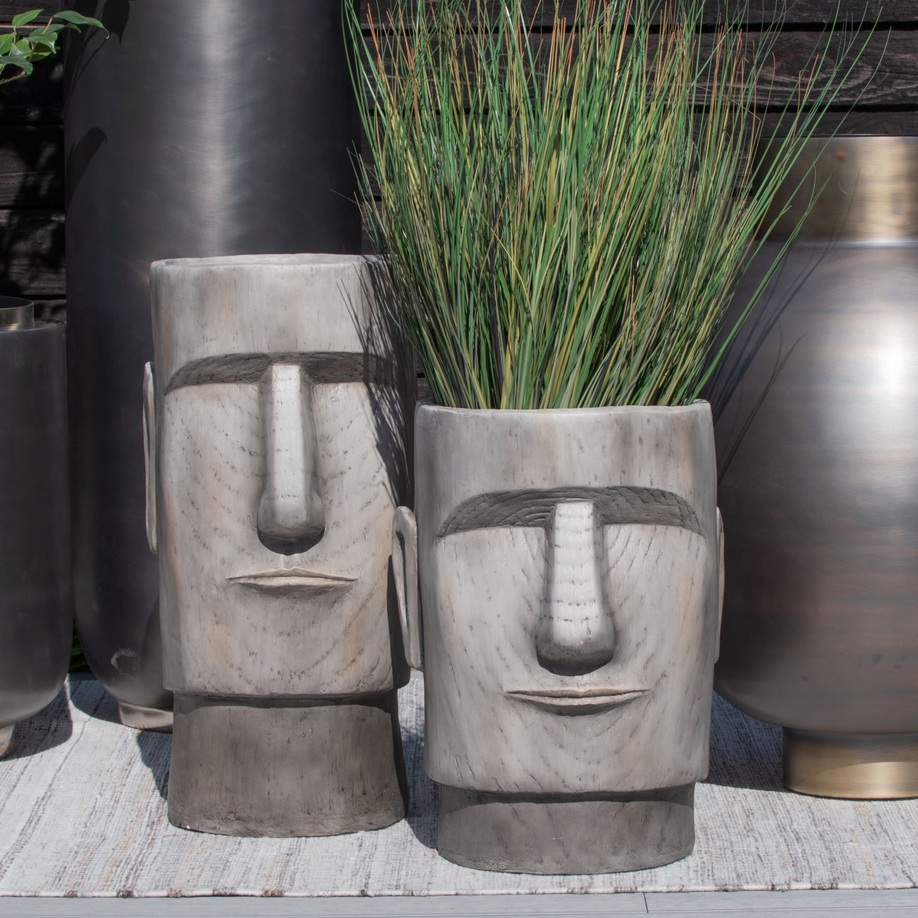 Libra Urban Botanic Collection - Small Easter Island Head Planter