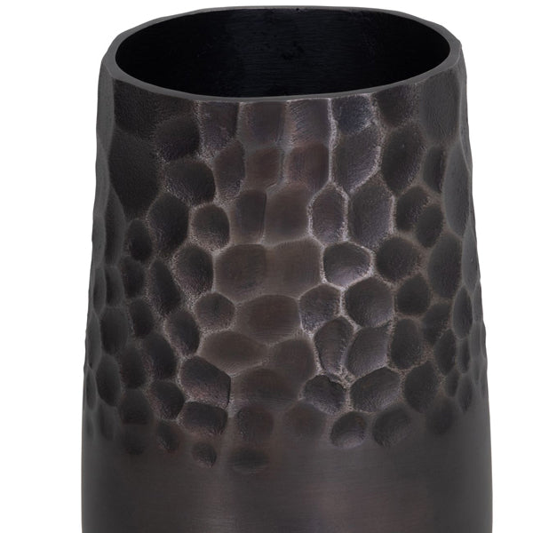 Libra Calm Neutral Collection - Burnished Giraffe Pattern Aluminium Vase Bronze