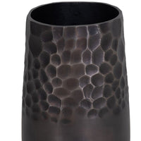 Libra Calm Neutral Collection - Burnished Giraffe Pattern Aluminium Vase Bronze
