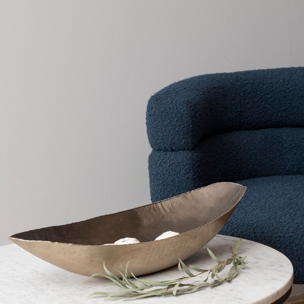 Libra Luxurious Glamour Collection - Molten Metal Ellipse Bowl