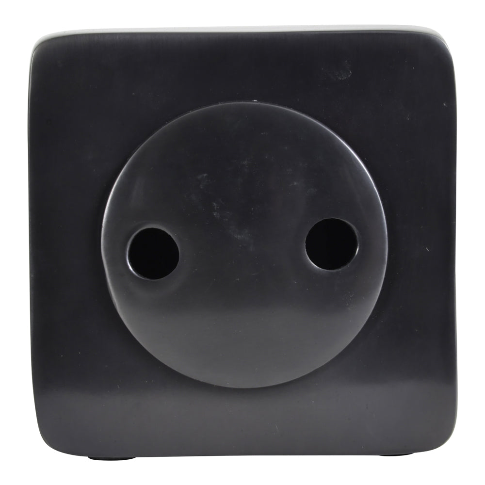 Libra Urban Botanic Collection - Thompson Solid Aluminium Black Square Carriage Mantel Clock