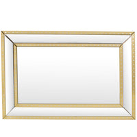 Libra Luxurious Glamour Collection - Foxton Rectangular Wall Mirror Gold
