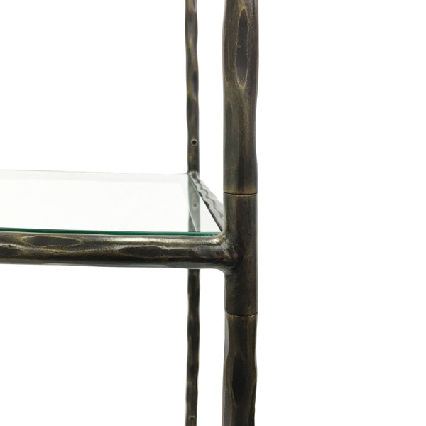 Libra Calm Neutral Collection - Patterdale Glass Shelves Shelving Dark Bronze