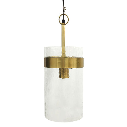 Libra Urban Botanic Collection - Atrium Glass Pendant Metallic Champagne