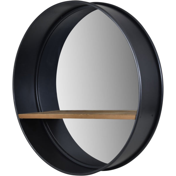 Libra Urban Botanic Collection - Kempsey With Wooden Shelf Wall Mirror