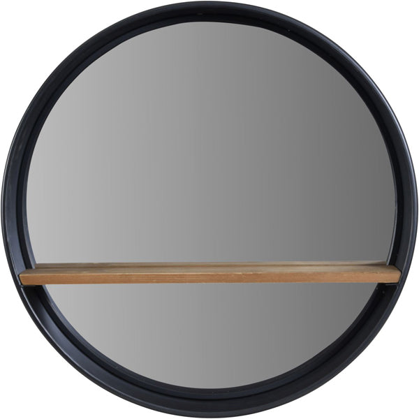 Libra Urban Botanic Collection - Kempsey With Wooden Shelf Wall Mirror