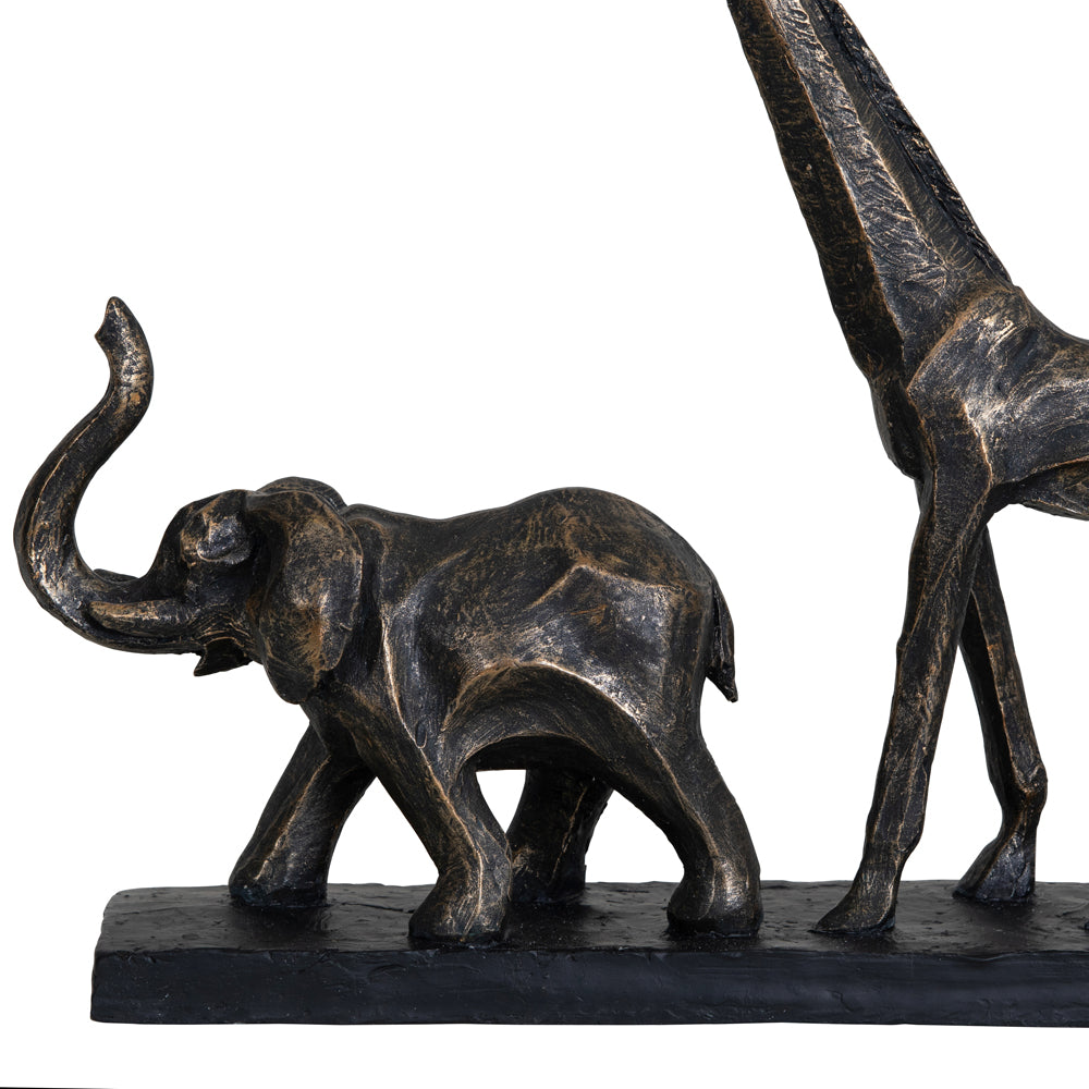 Libra Calm Neutral Collection - Bronze Safari Sculpture