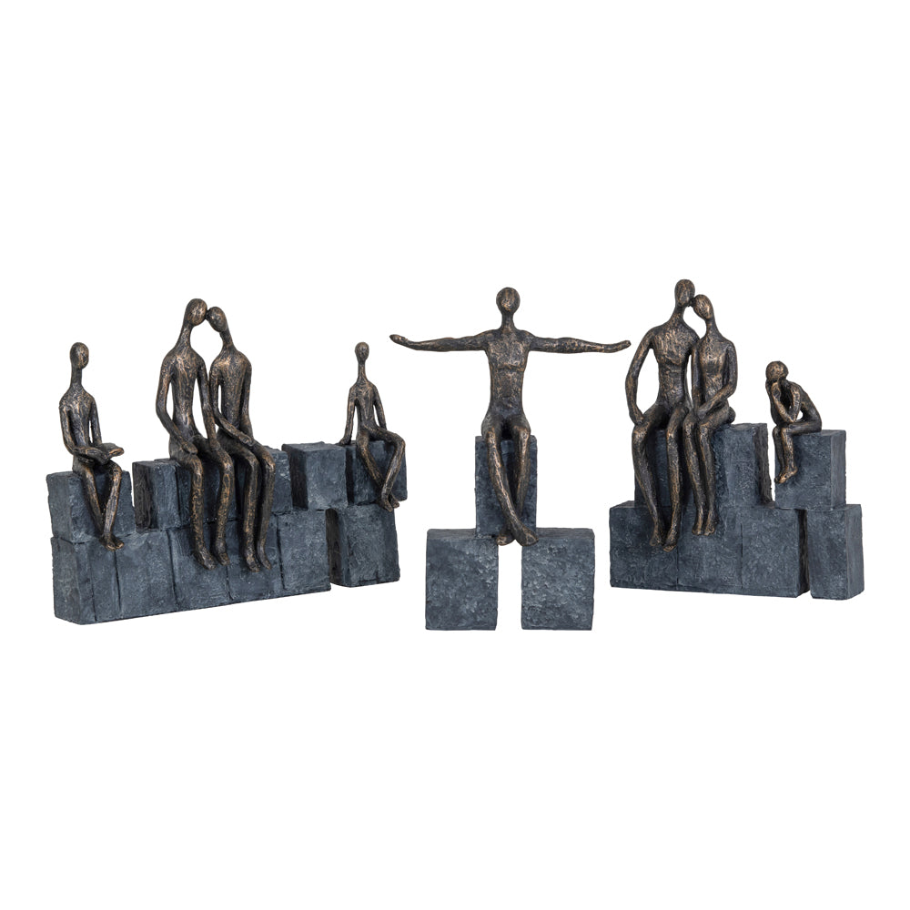 Libra Calm Neutral Collection - Bronze Blocks Family Of Four