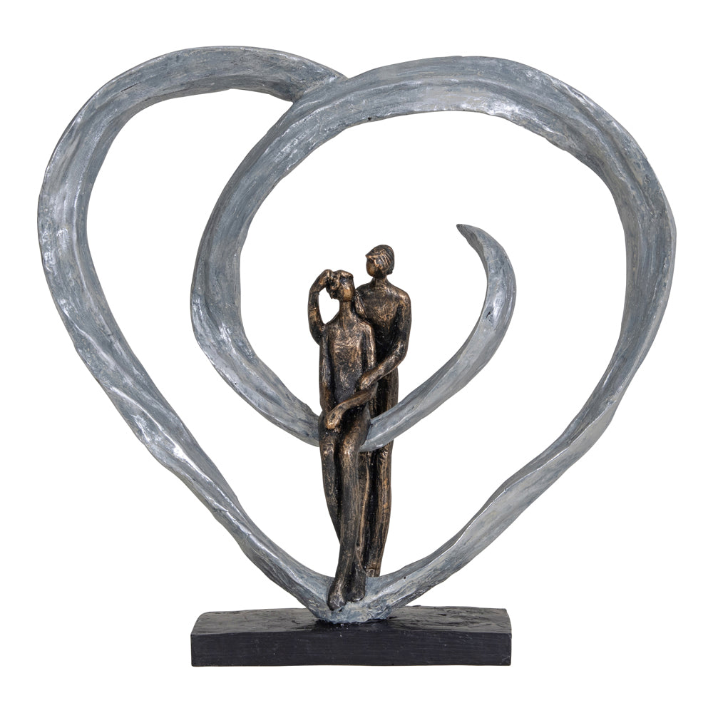 Libra Calm Neutral Collection - Love Sculpture In Circular Heart