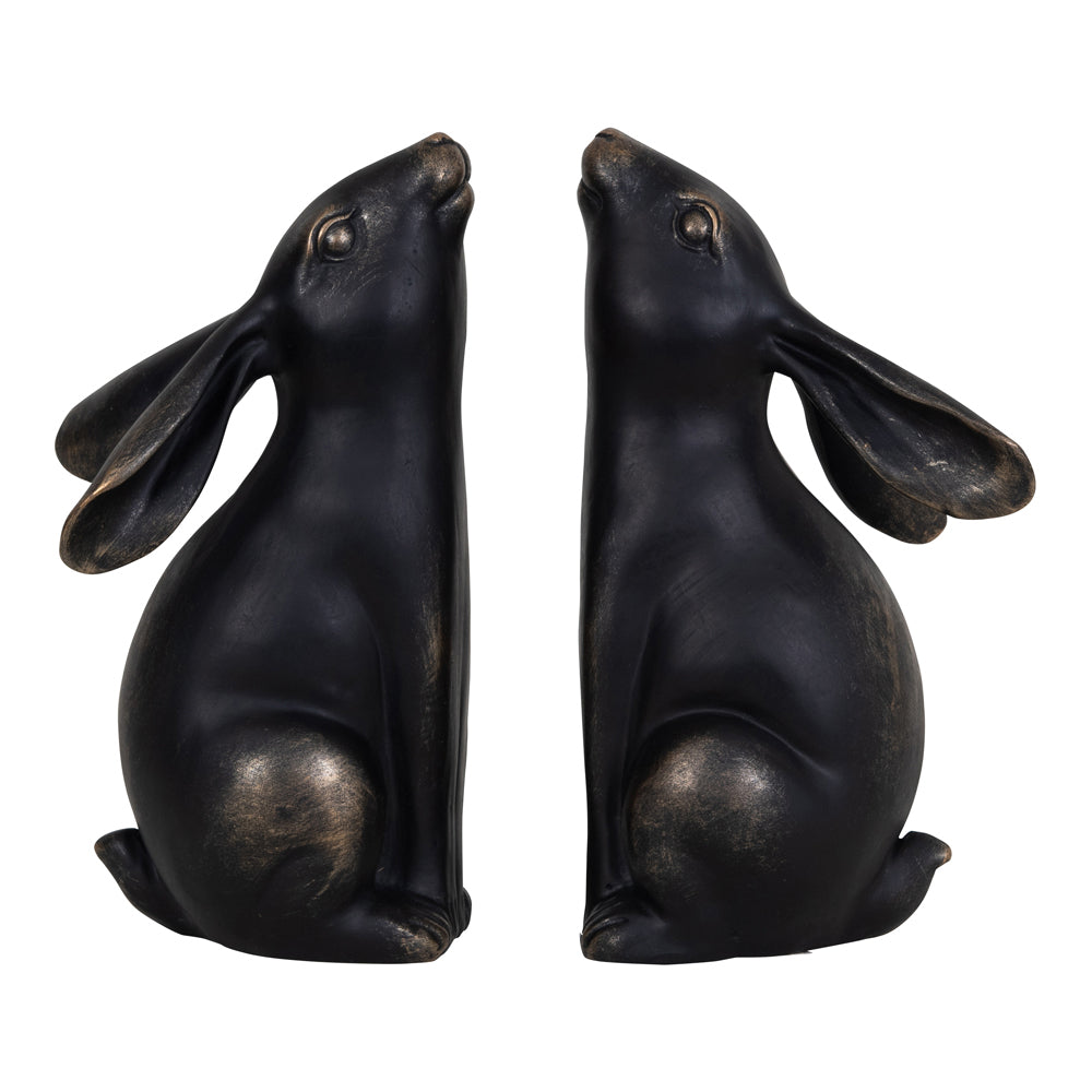 Libra Urban Botanic Collection - Bronze Hare Pair Sculpture