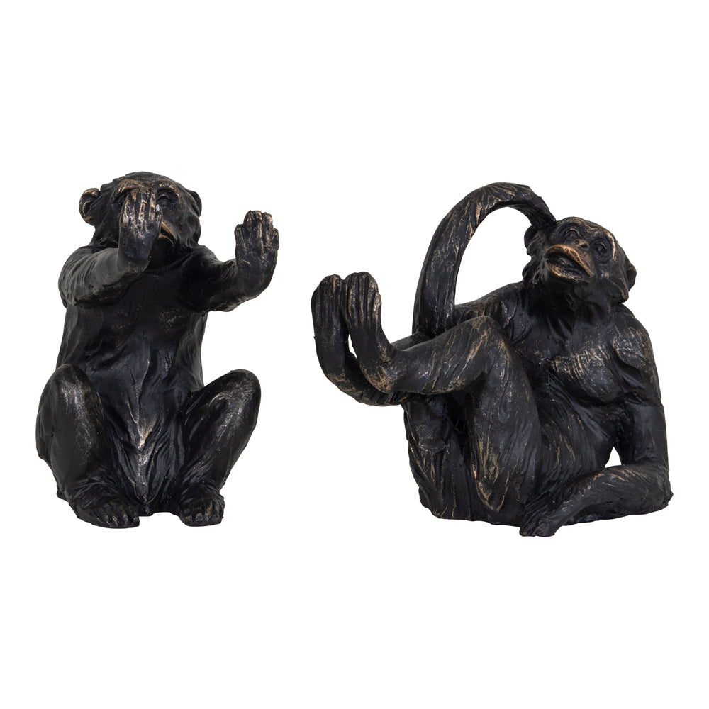 Libra Urban Botanic Collection - Set of 2 Orangutan Sculptures