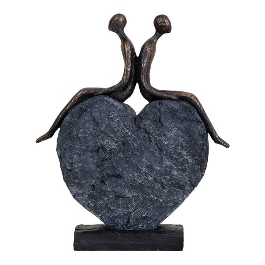 Libra Calm Neutral Collection - Couple's Love Heart Sculpture