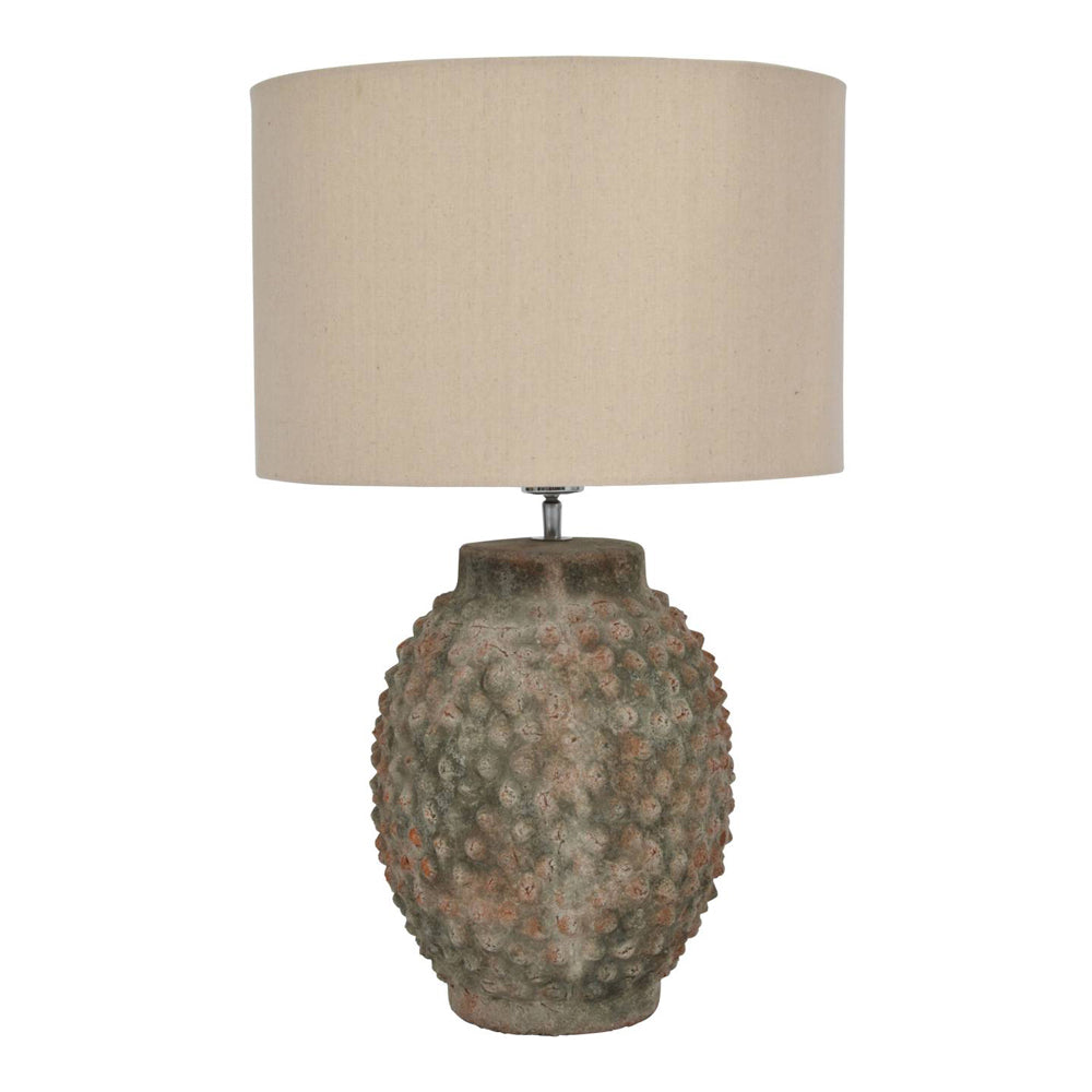 Libra Calm Neutral Collection - Remus Terracotta Table Lamp With Shade