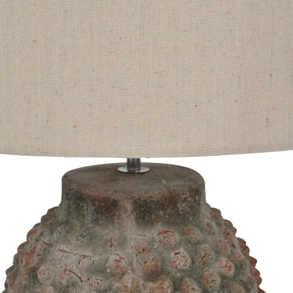 Libra Calm Neutral Collection - Remus Terracotta Table Lamp With Shade