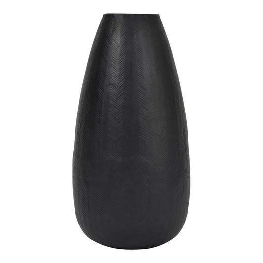 Libra Midnight Mayfair Collection - Herringbone Tapered Graphite Vase