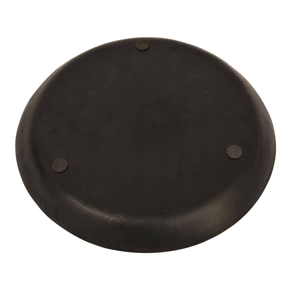 Libra Midnight Mayfair Collection - Herringbone Graphite Round Platter