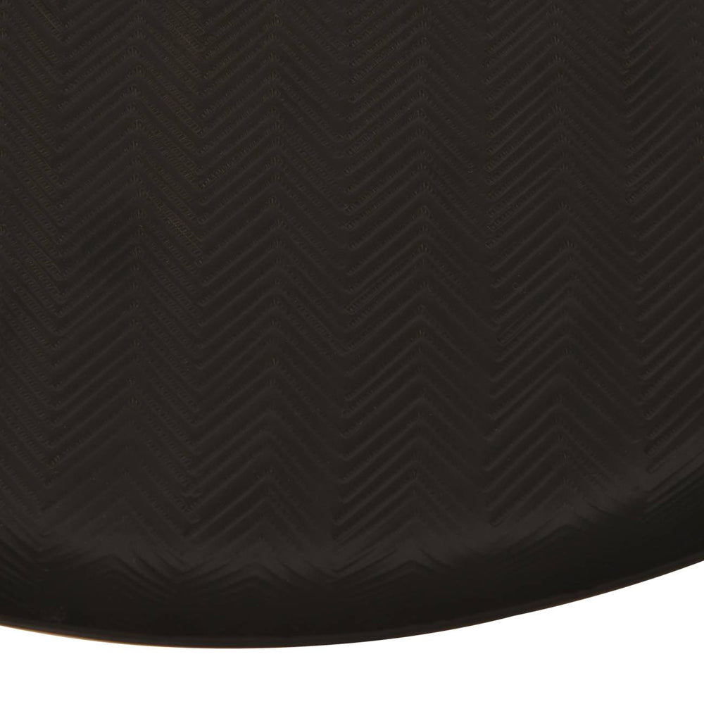 Libra Midnight Mayfair Collection - Herringbone Graphite Round Platter