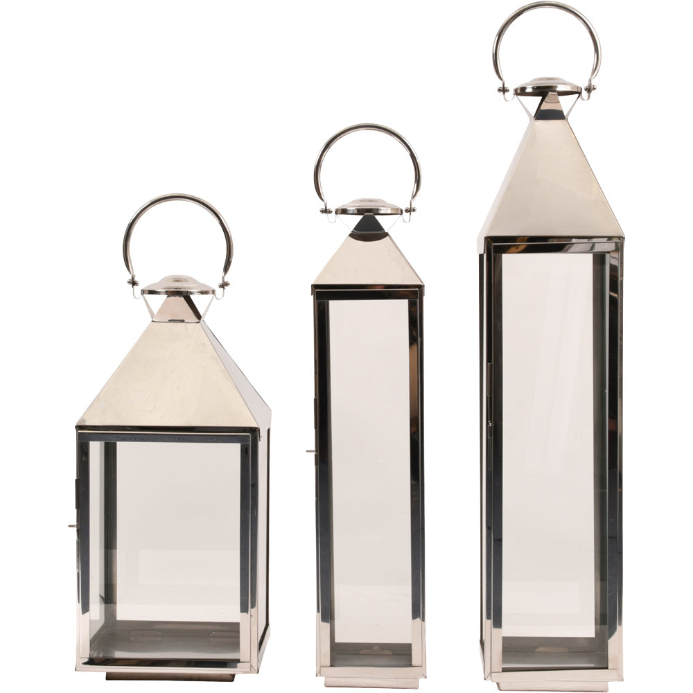 Libra Midnight Mayfair Collection - Iconic Brompton Square Lantern Polished Nickel