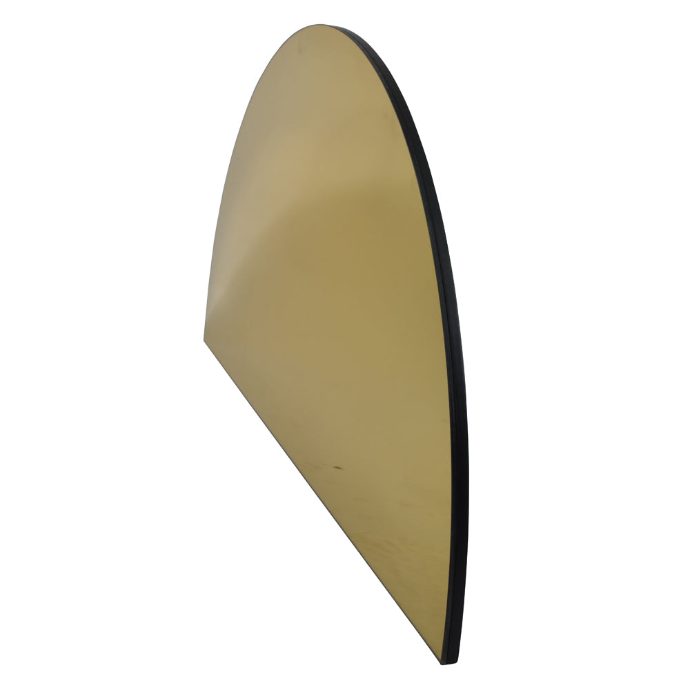 Libra Luxurious Glamour Collection - Half Moon Wall Mirror Gold