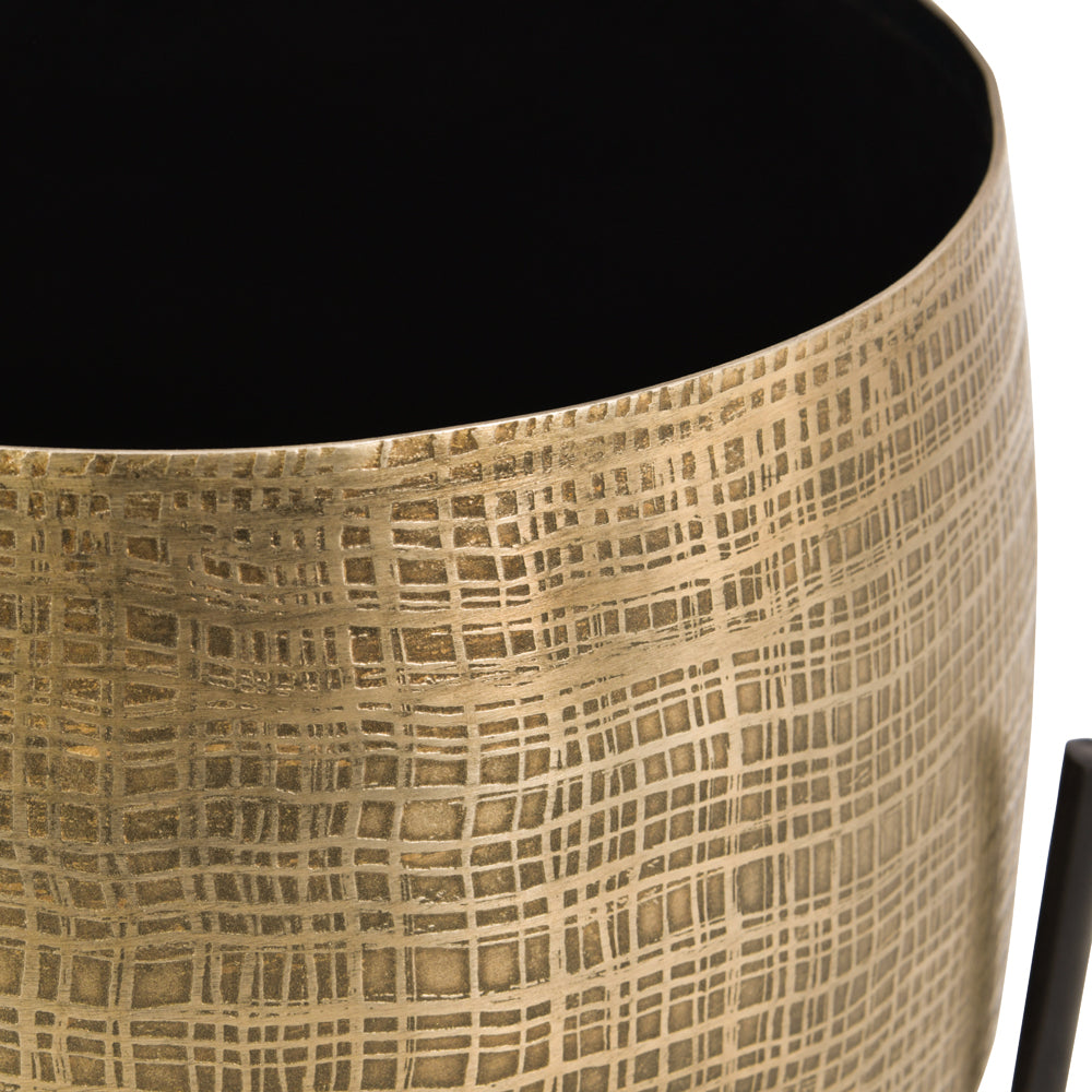 Libra Luxurious Glamour Collection - Clyde Tabletop Planters Brass