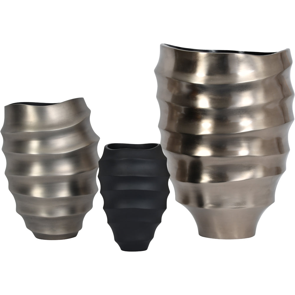 Libra Calm Neutral Collection - Contour Vase Bronze
