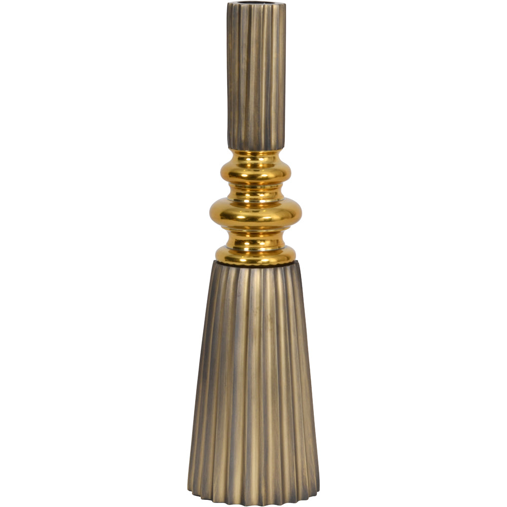 Libra Luxurious Glamour Collection - Solid Brass Candle Holder Brass