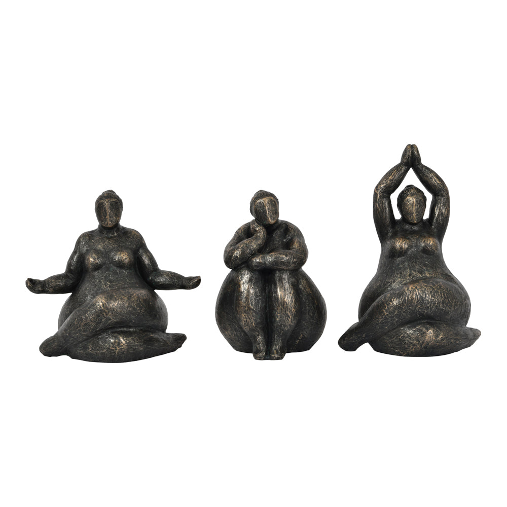 Libra Calm Neutral Collection - Iris Praying Feminine Form Resin Sculpture