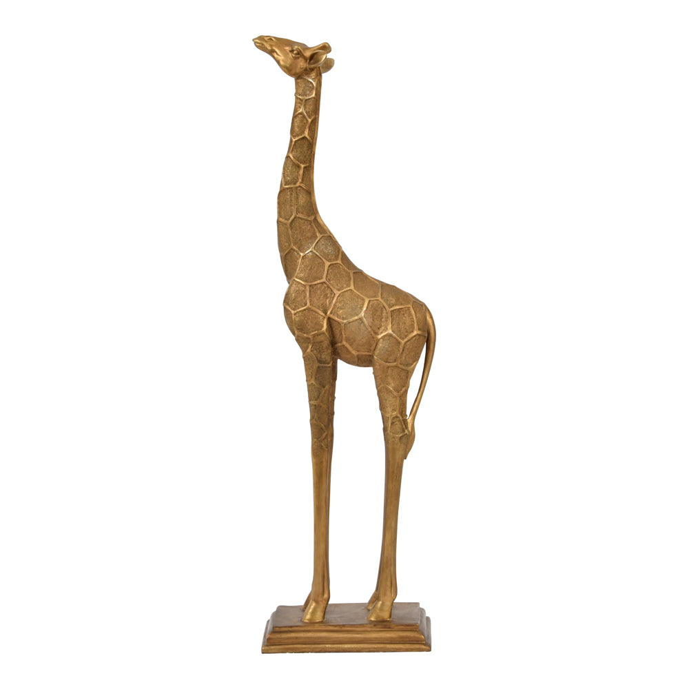 Libra Luxurious Glamour Collection - Giant Giraffe Gold Sculpture Head Forward