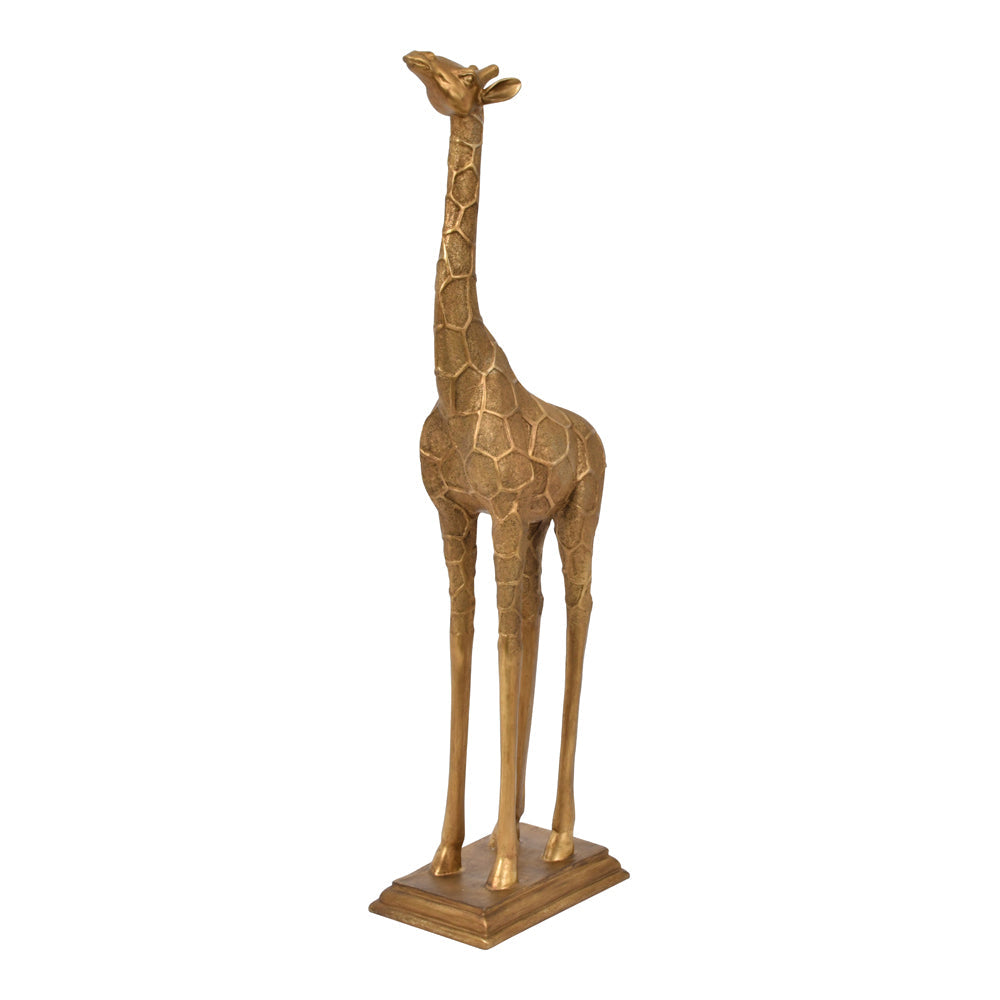 Libra Luxurious Glamour Collection - Giant Giraffe Gold Sculpture Head Forward